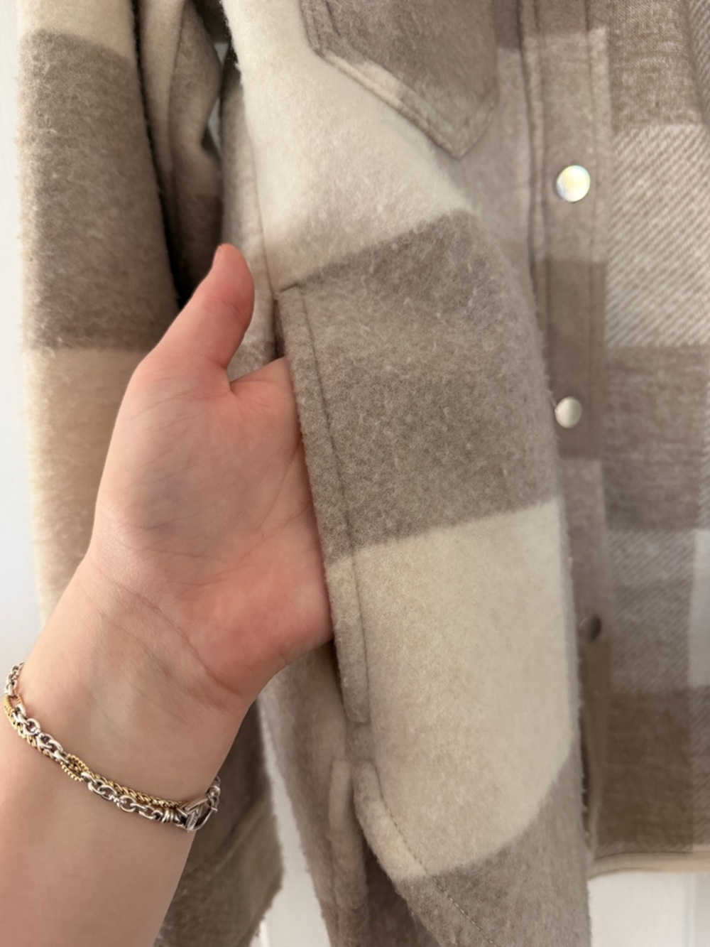 A&F Plaid Shacket - Picture 5 of 5